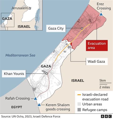rafah crossing gaza map
